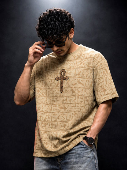 Anubis Embroidered - Oversized T-shirt | MyDesignation