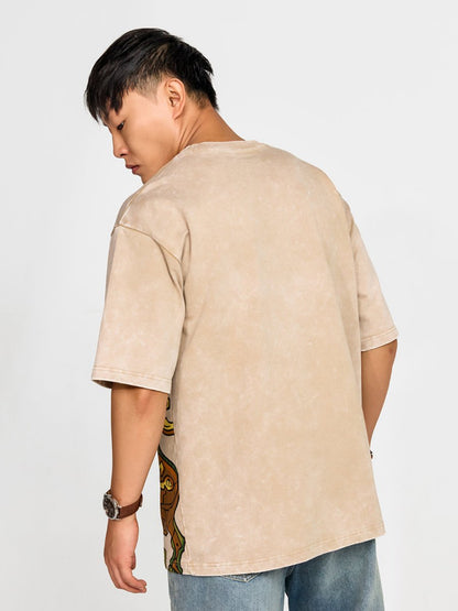 Aztec Bull Embroidered - Oversized T-shirt | MyDesignation