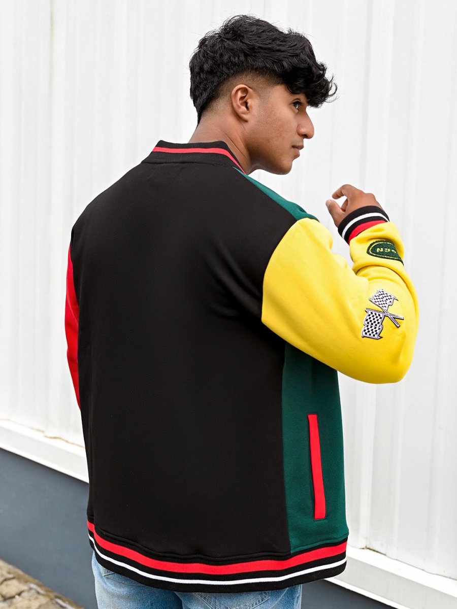 Badass Embroidered Varsity Jacket - Jacket | Mydesignation