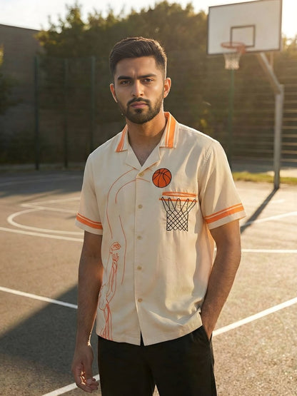 Basketball Embroidered Shirt - Sports Edition | Mydesignation