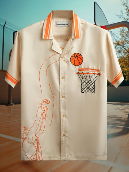 Basketball Embroidered Shirt - Sports Edition | Mydesignation