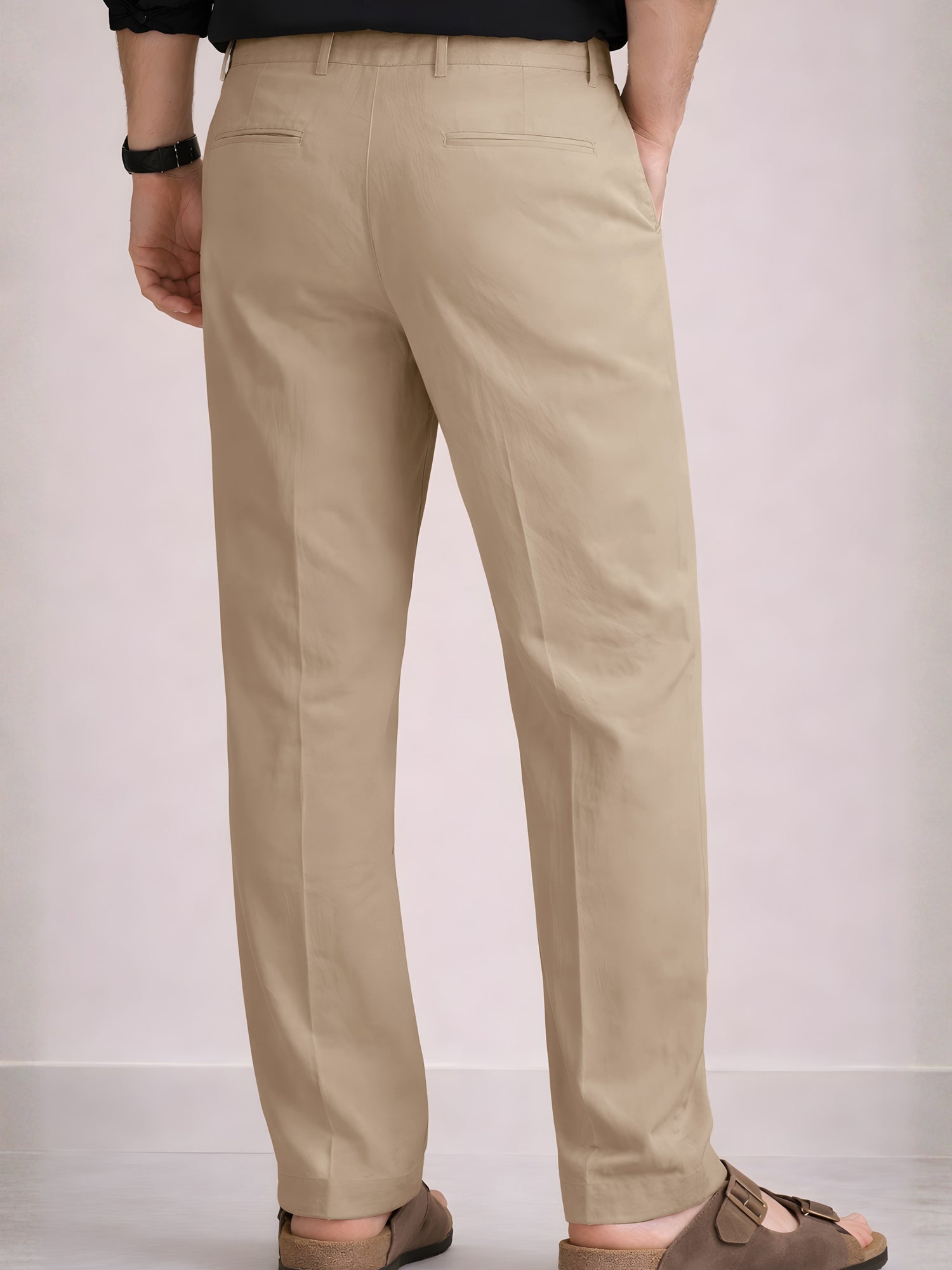 Beige Linen Pant