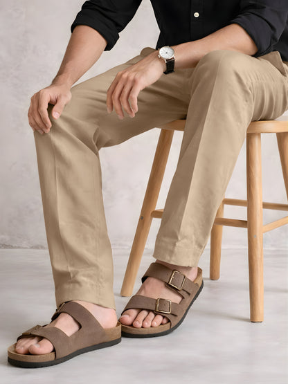 Beige Linen Pant
