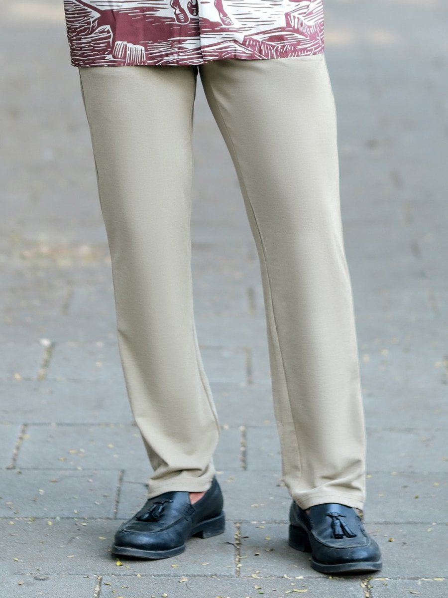Beige Tensile Pant - Men Pants | Mydesignation