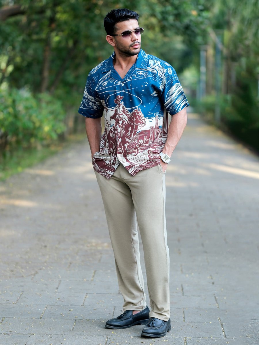 Beige Tensile Pant - Men Pants | Mydesignation