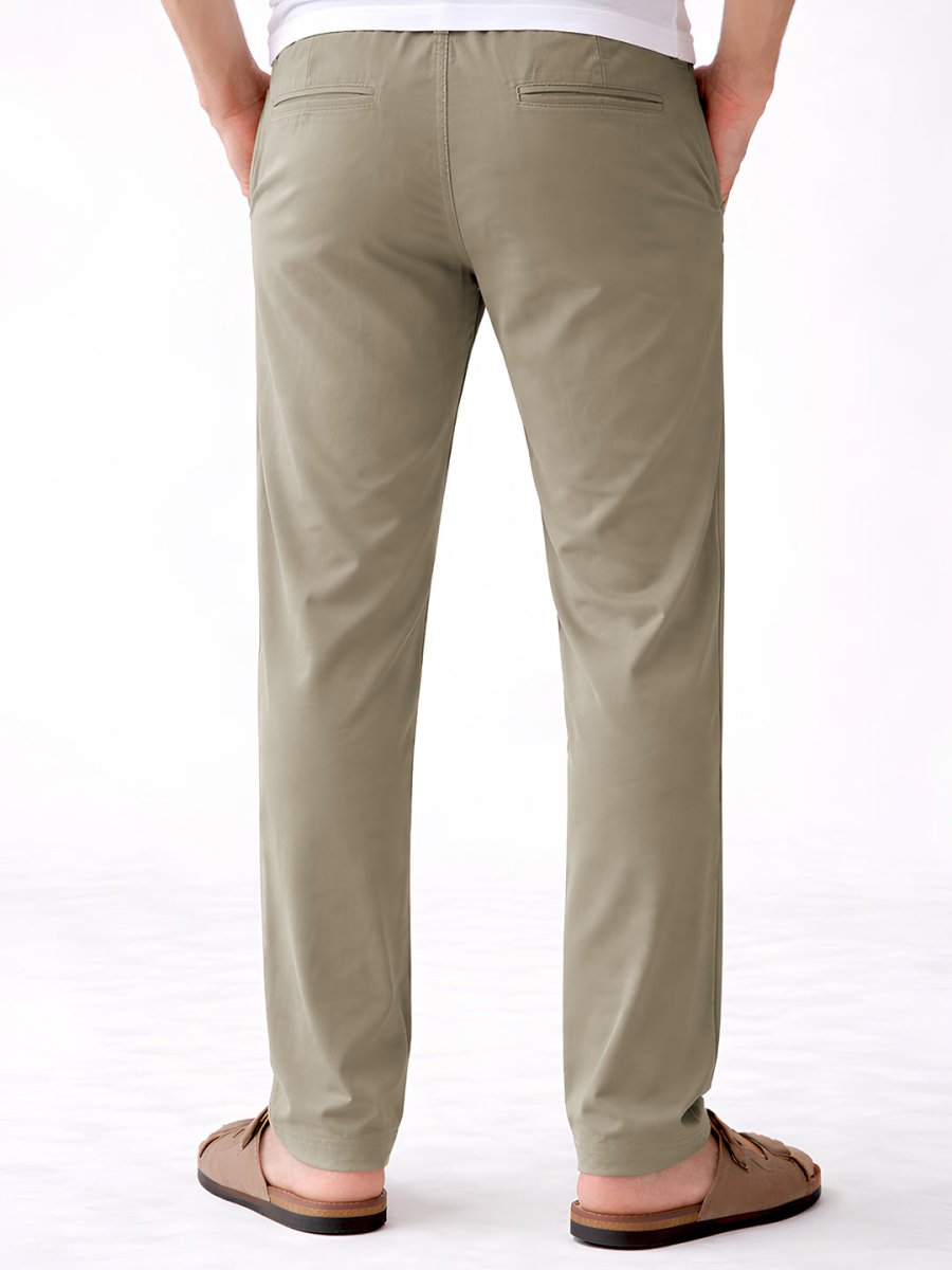 Beige Tensile Pant - Pants | Mydesignation