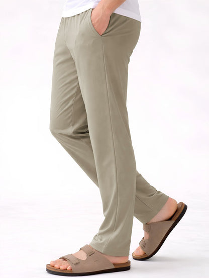 Beige Tensile Pant - Pants | Mydesignation