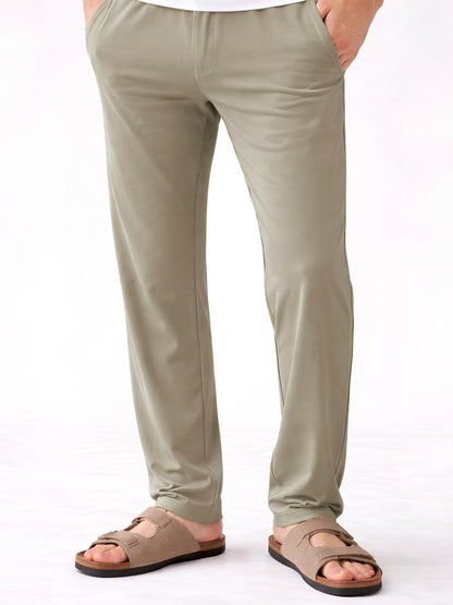 Beige Tensile Pant - Pants | Mydesignation