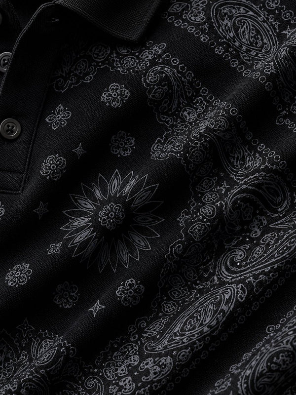 Black Bandana Polo - Polo T-shirts | MyDesignation