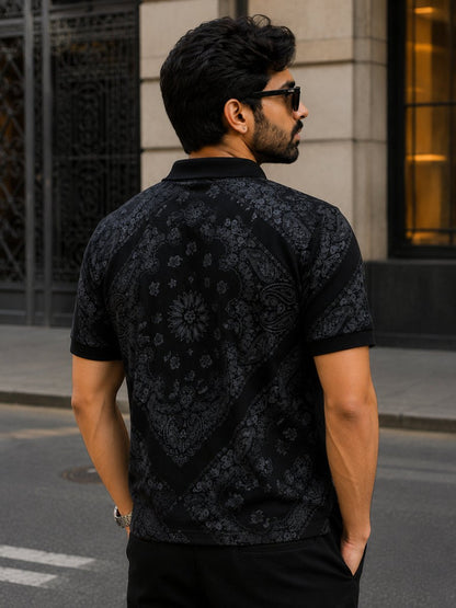 Black Bandana Polo - Polo T-shirts | MyDesignation