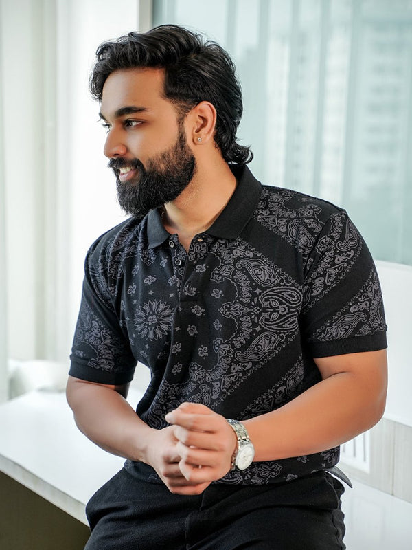 Black Bandana Polo - Polo T-shirts | Mydesignation