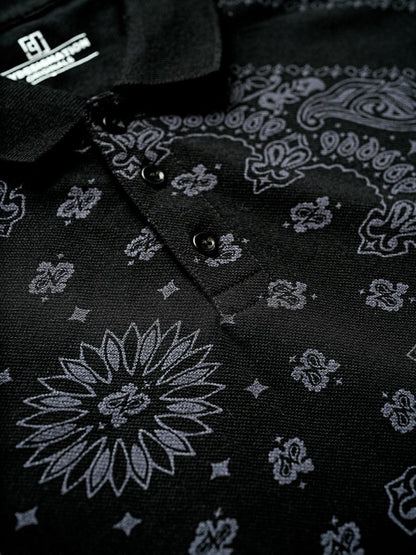 Black Bandana Polo - Polo T-shirts | Mydesignation