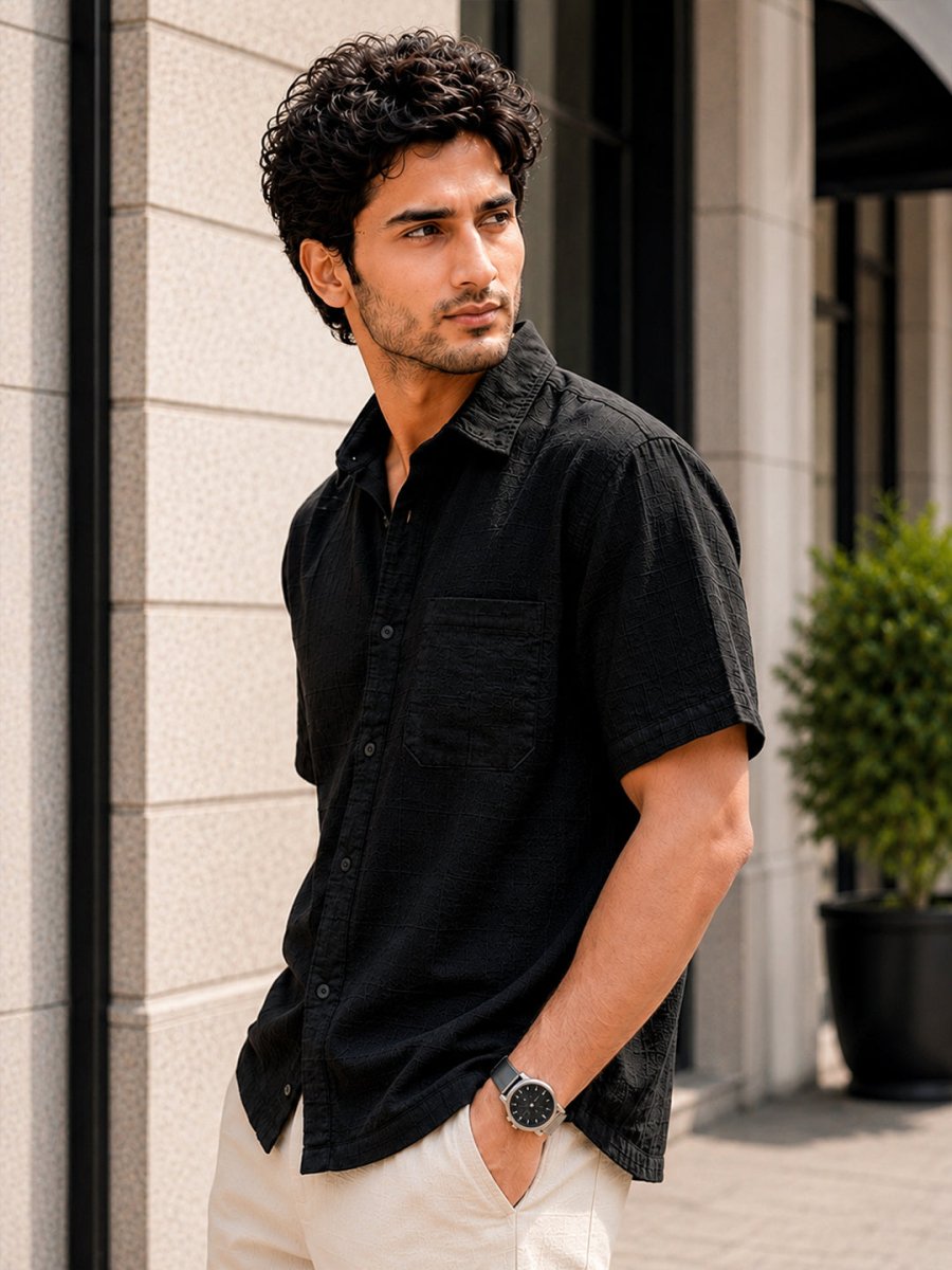 Black Cotton Shirt - Shirt | MyDesignation