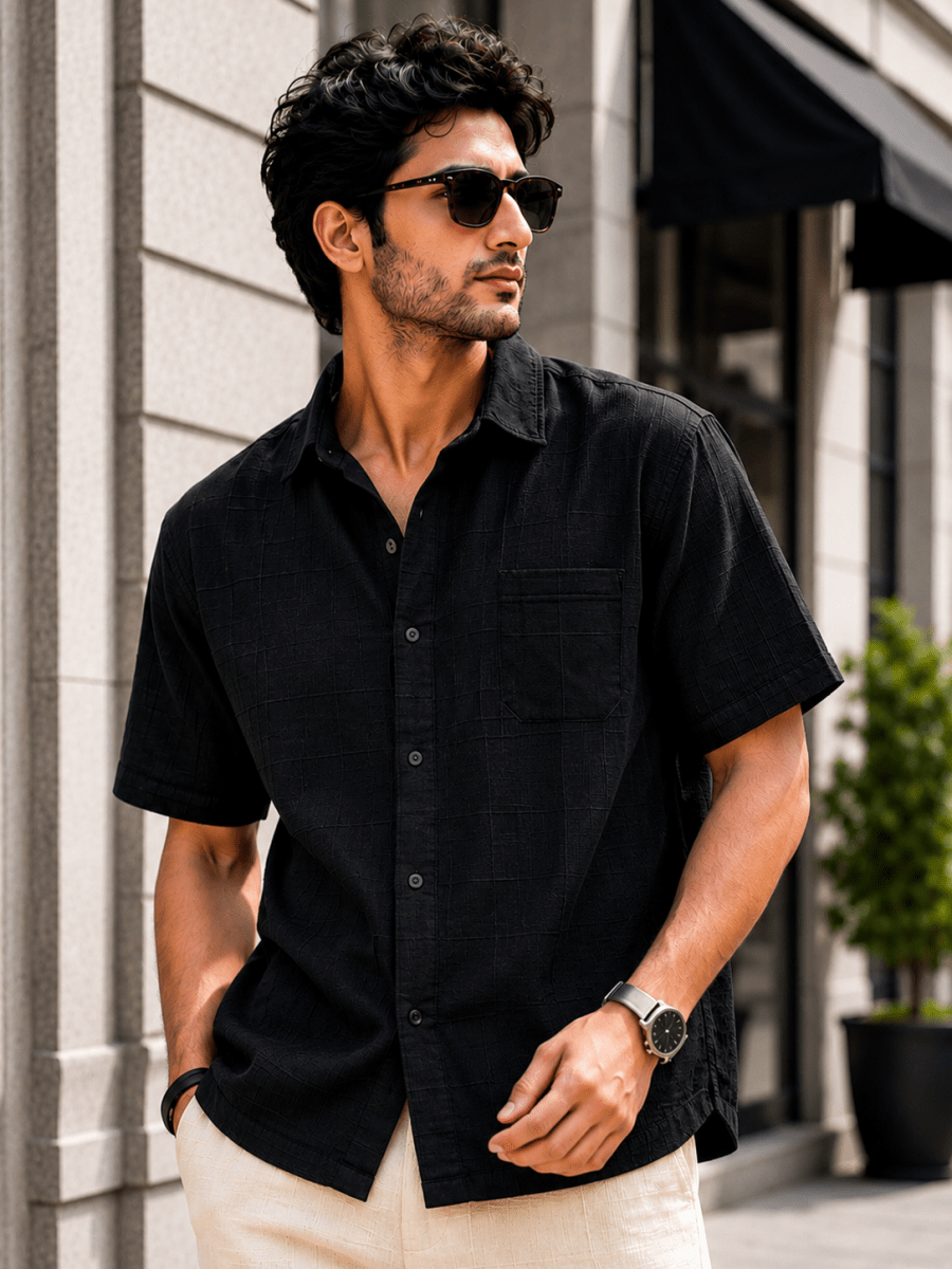 Black Cotton Shirt - Shirt | MyDesignation