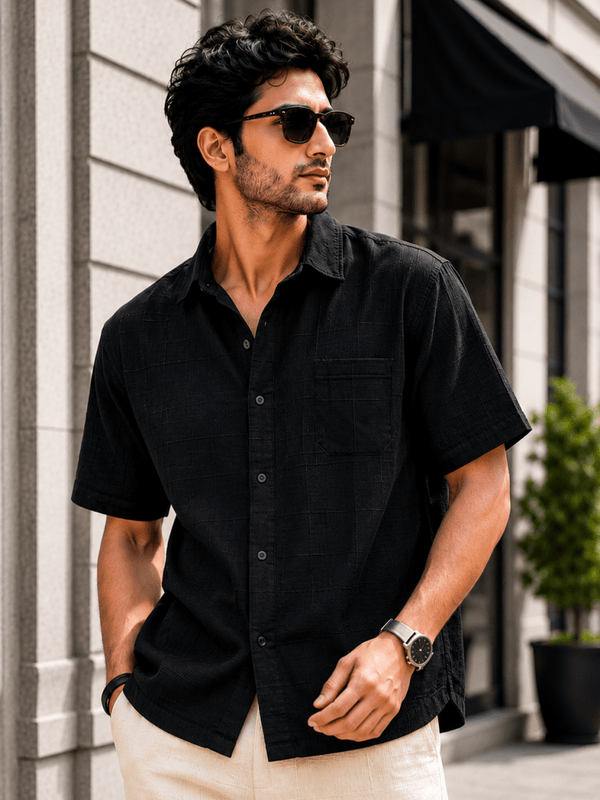 Black Cotton Shirt - Shirt | MyDesignation