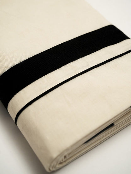 Black Kara Dhoti - Onam Special | Mydesignation