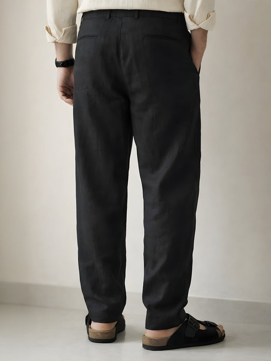 Black Linen Pant for Men