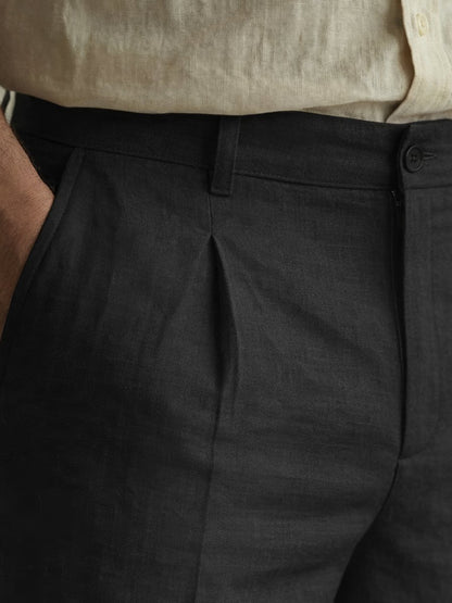 Black Linen Pant - Men Pants | Mydesignation