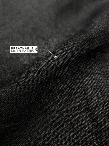 Black Linen Pant - Men Pants | Mydesignation