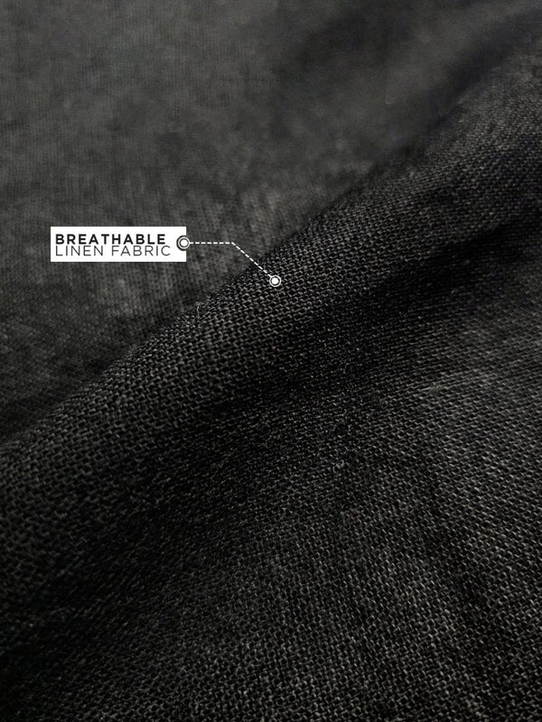 Black Linen Pant - Men Pants | Mydesignation