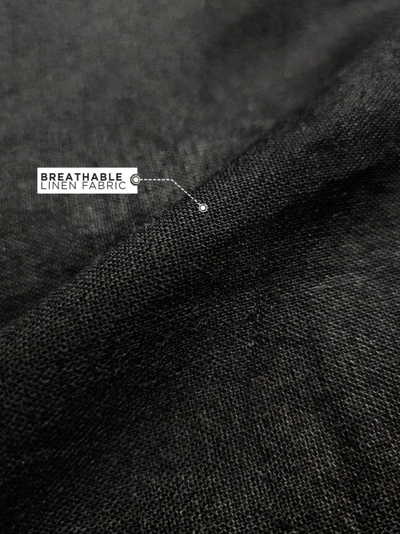 Black Linen Pant - Men Pants | Mydesignation