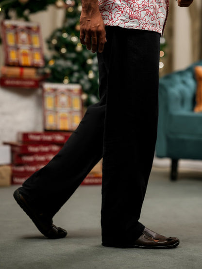 Black Linen Pant - Men Pants | Mydesignation