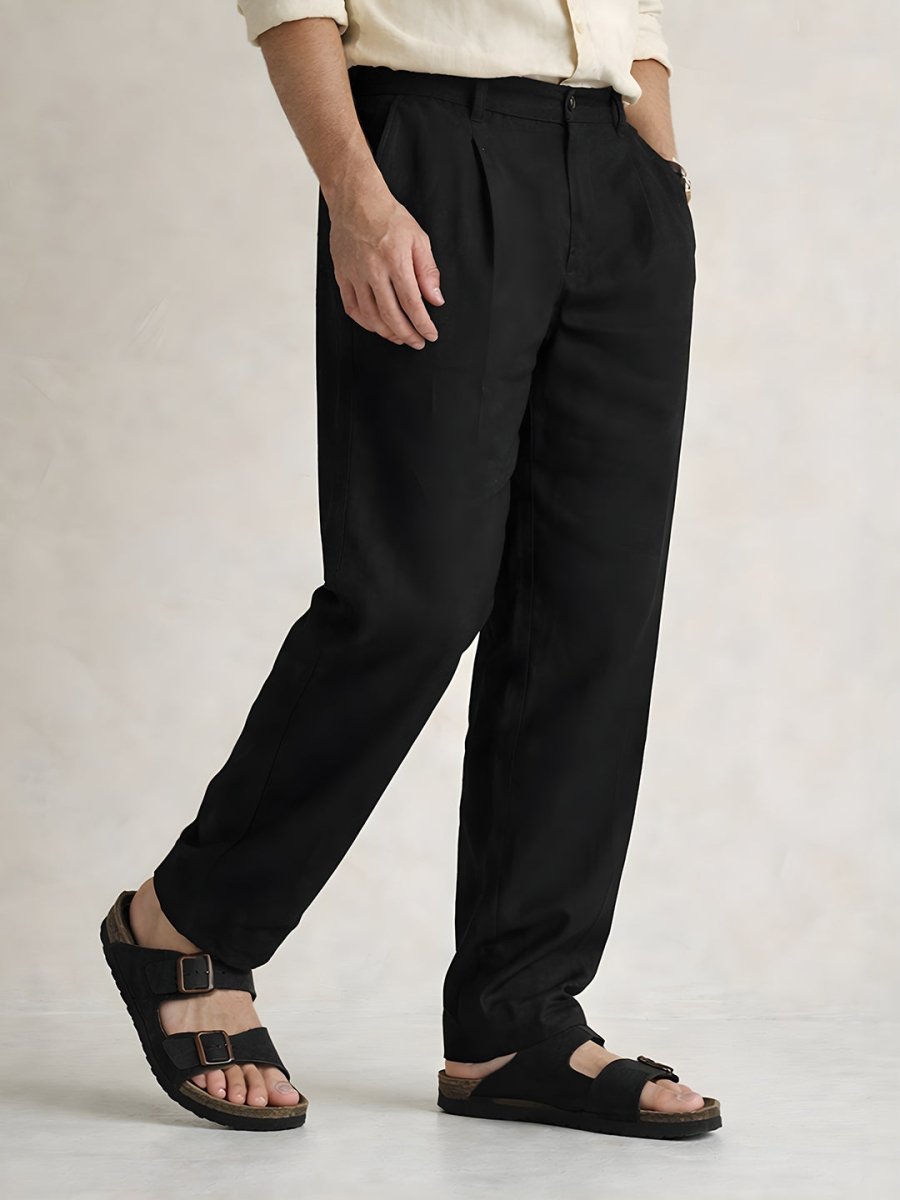 Black Linen Pant for Men