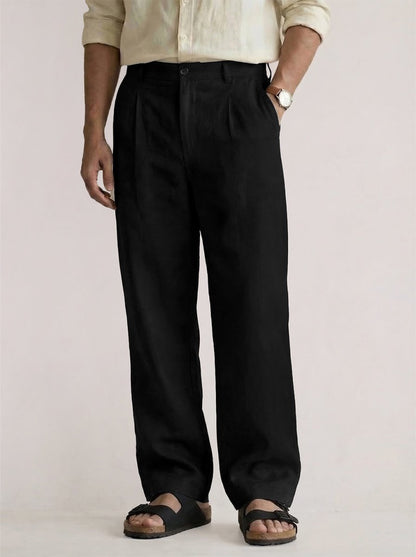 Black Linen Pant - Pants | Mydesignation