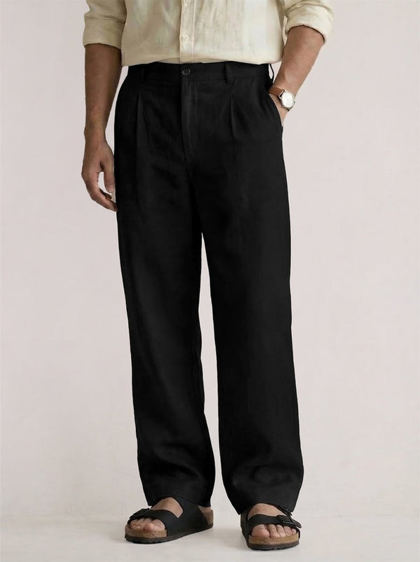 Black Linen Pant - Pants | Mydesignation