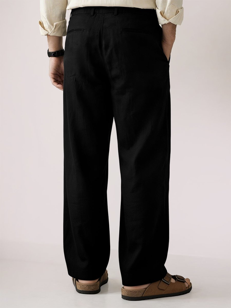 Black Linen Pant - Pants | Mydesignation