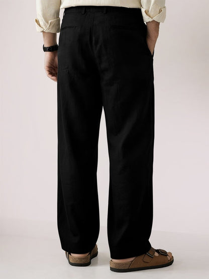 Black Linen Pant - Pants | Mydesignation