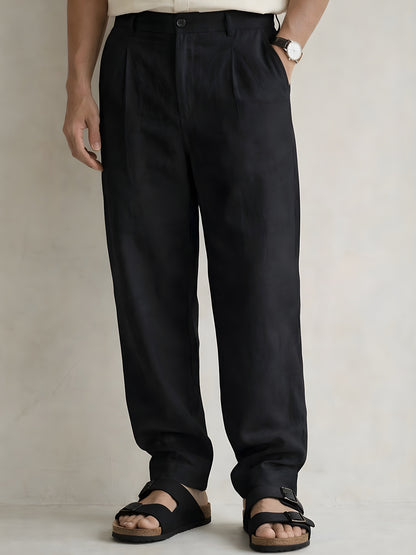 Black Linen Pant