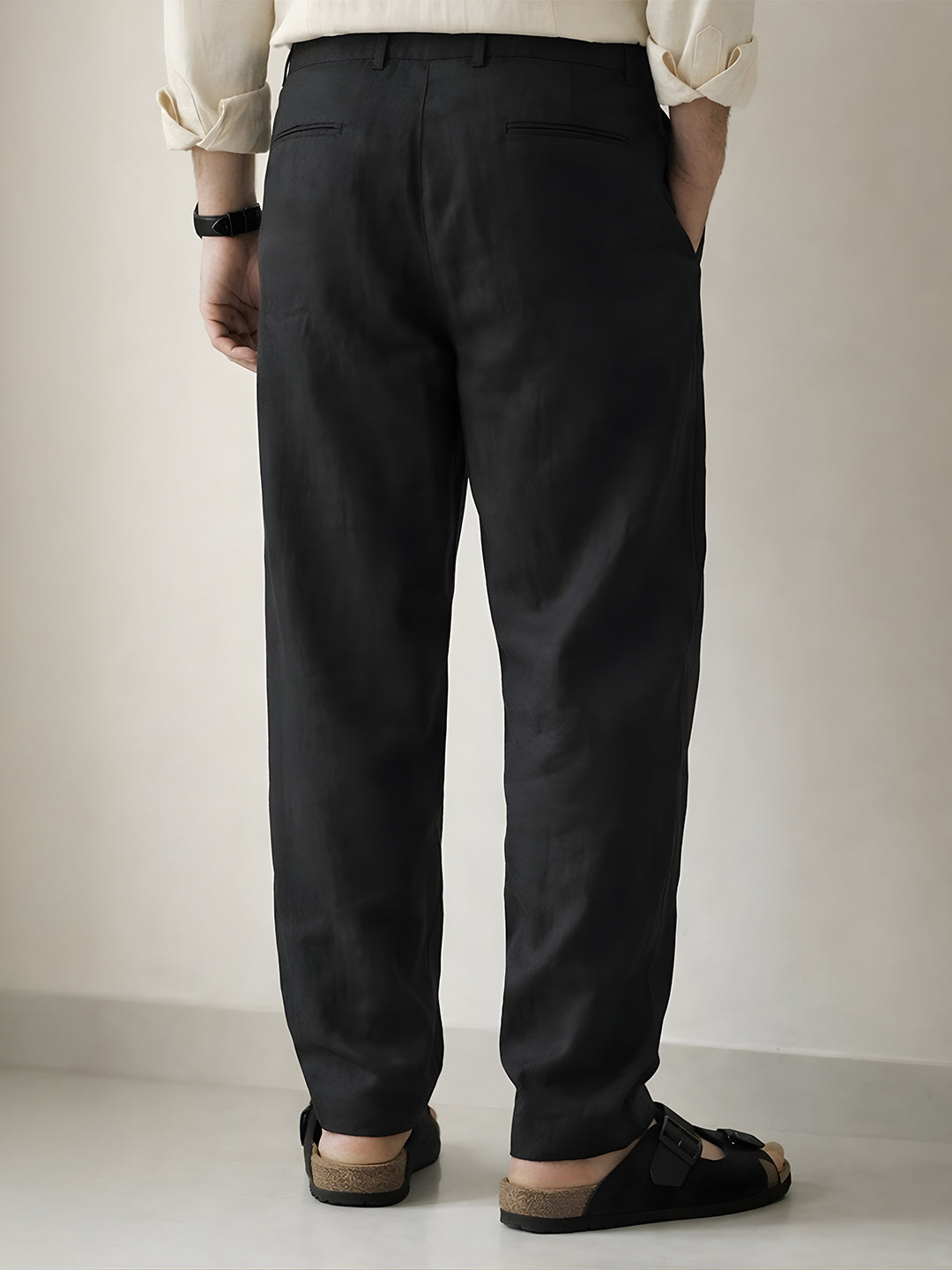 Black Linen Pant