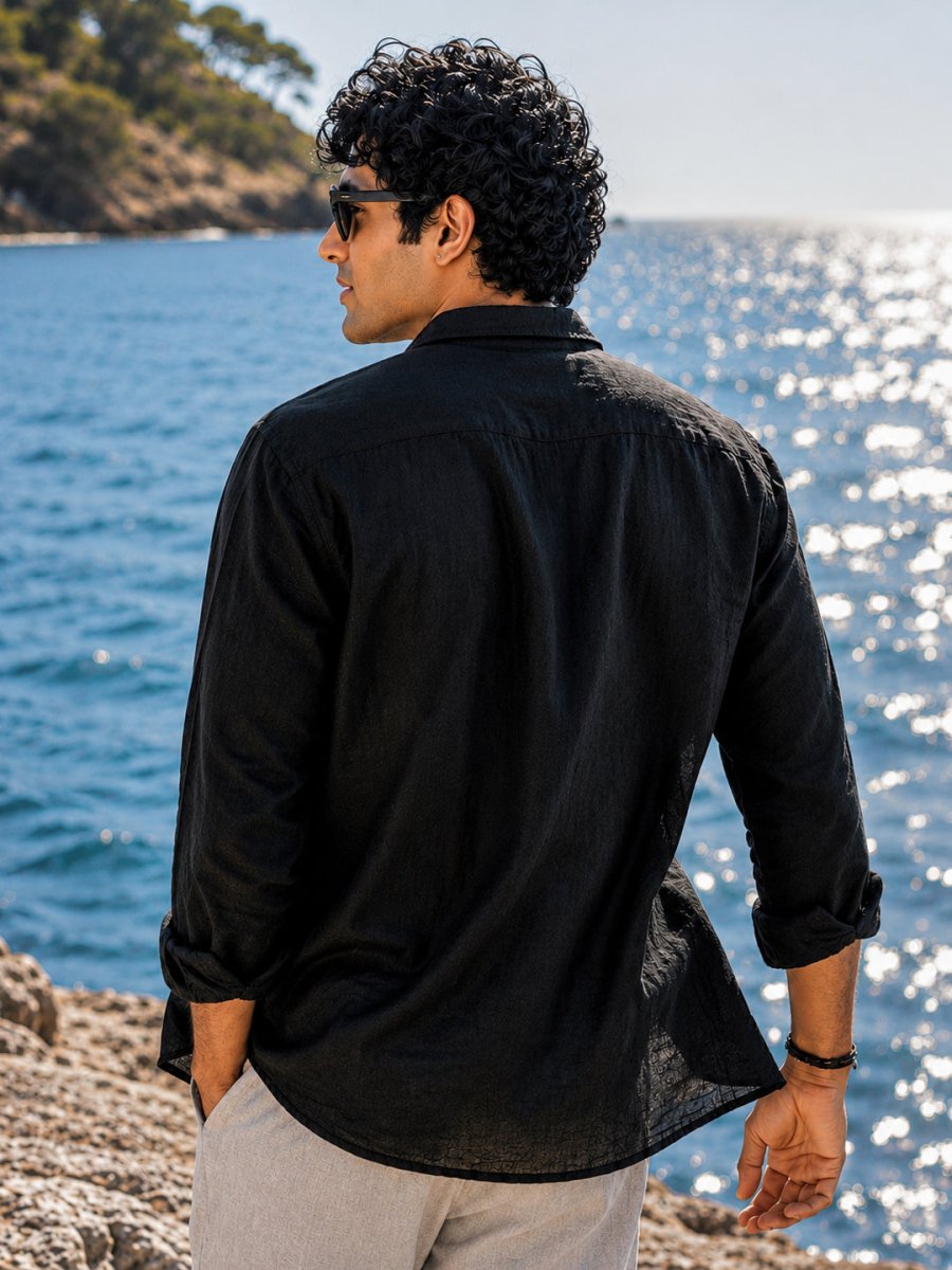 Black Linen Shirt - Shirt | MyDesignation