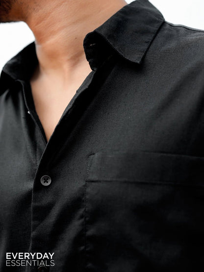Black Linen Shirt - Shirt | MyDesignation