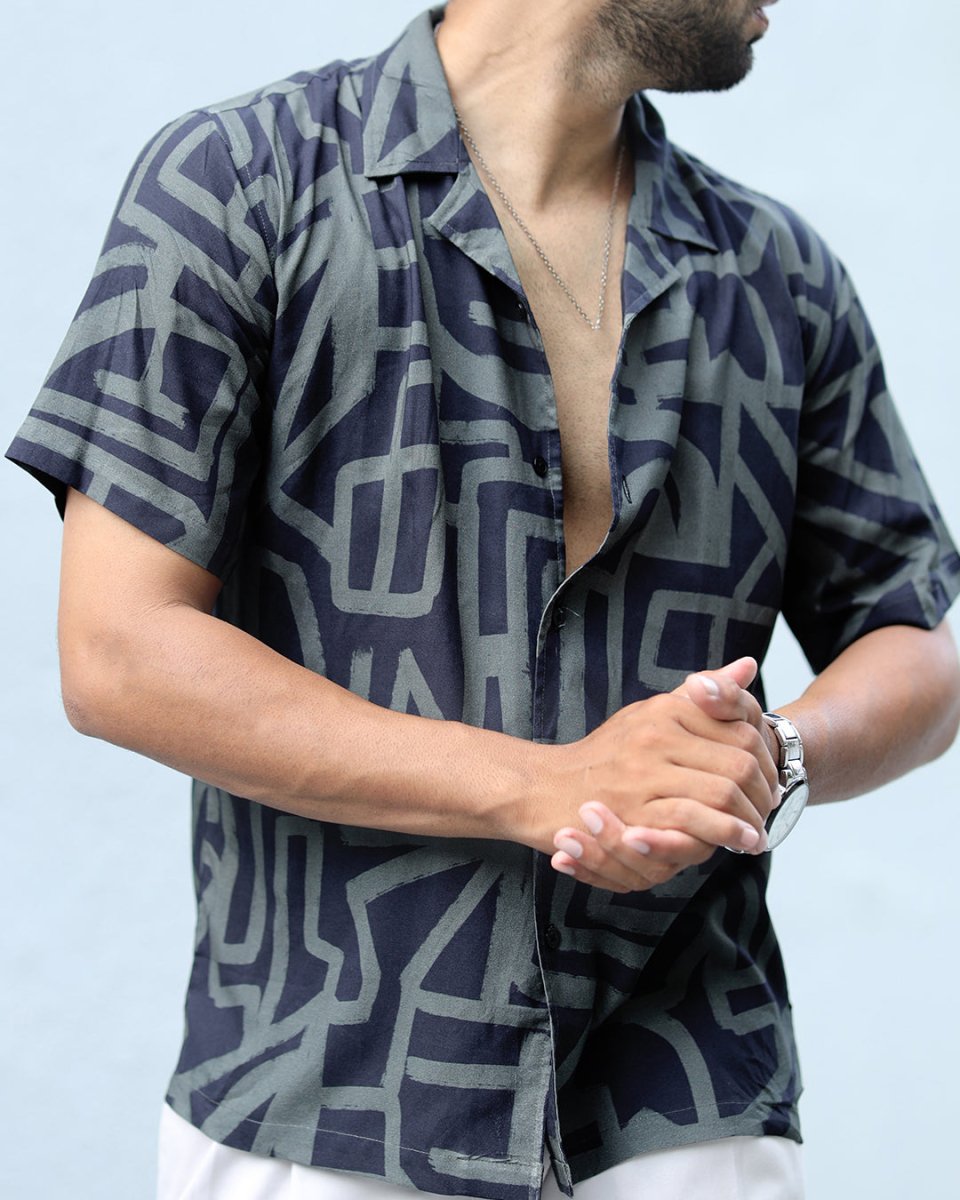 Black Maze - Men Shirt | Mydesignation