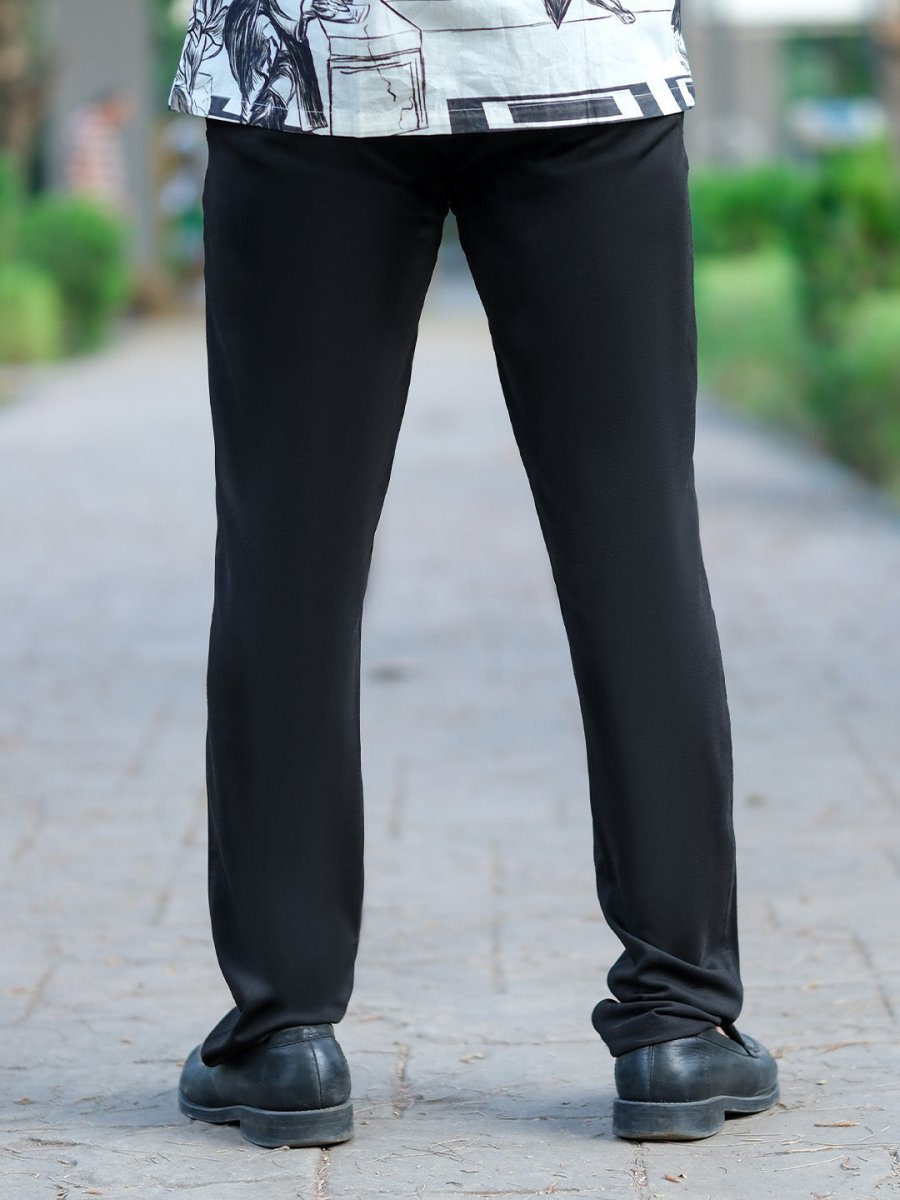 Black Tensile Pant - Men Pants | Mydesignation