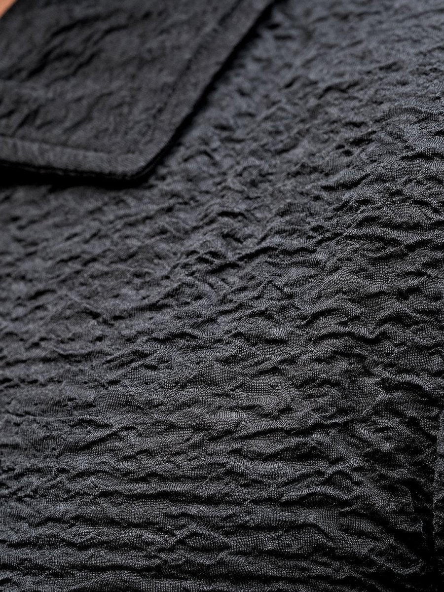 Black Textured Polo - Polo T-shirts | Mydesignation