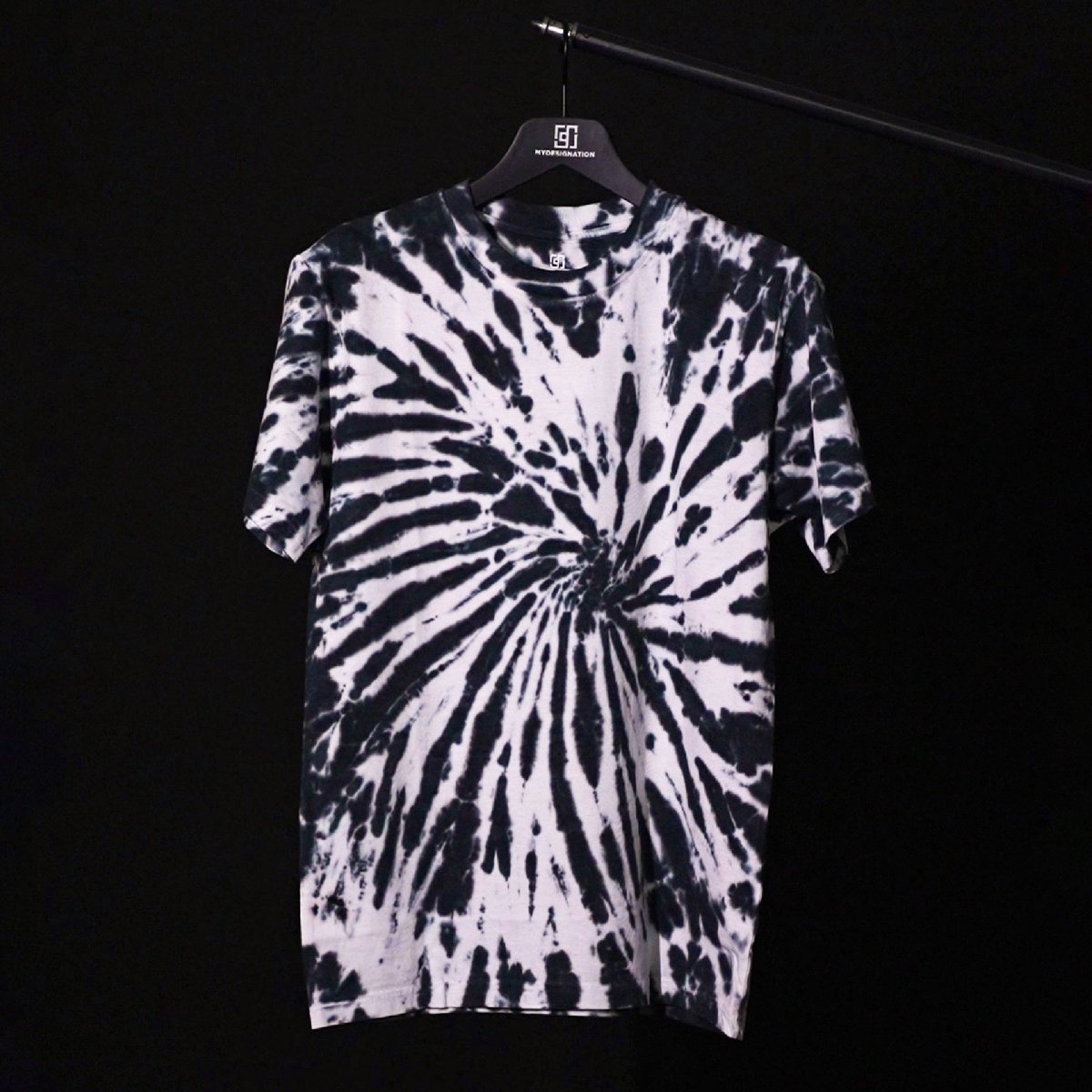Black Tie - dye - Men Tie - Dye T-shirt | Mydesignation