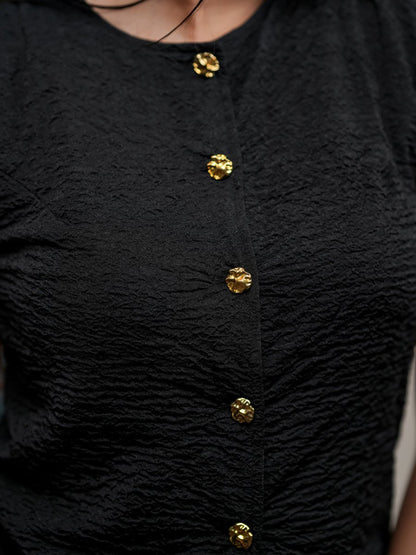 Black Waistcoat - Women Shirt | Mydesignation