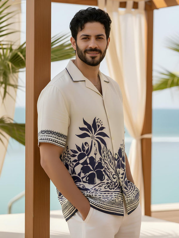 Blue Blossom Shirt - Men Shirt | Mydesignation