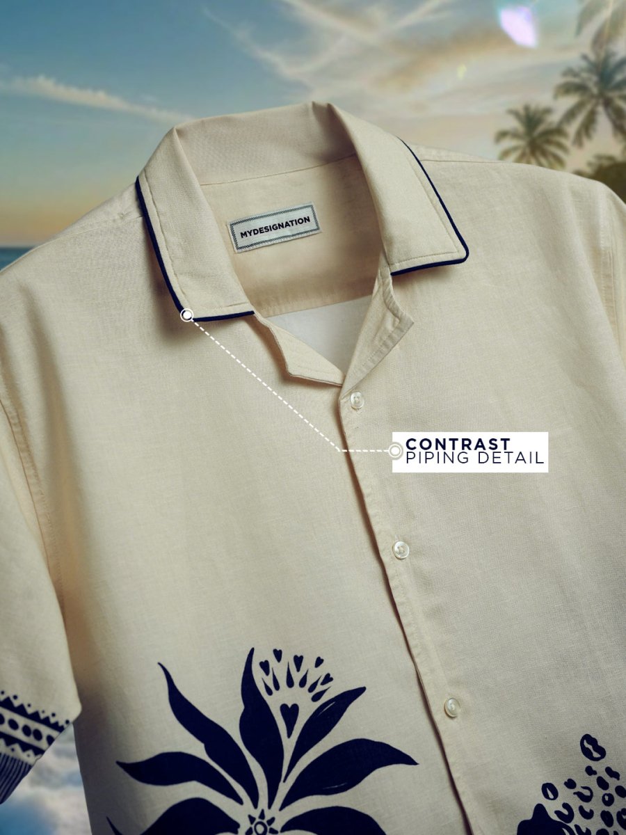 Blue Blossom Shirt - Men Shirt | Mydesignation