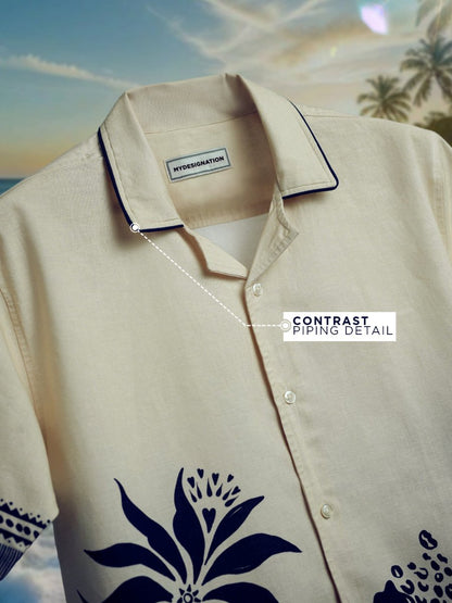 Blue Blossom Shirt - Men Shirt | Mydesignation