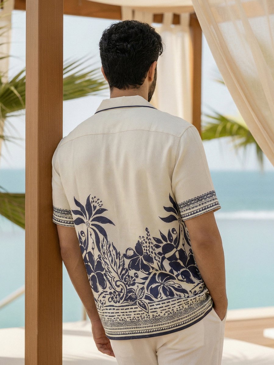 Blue Blossom Shirt - Men Shirt | Mydesignation