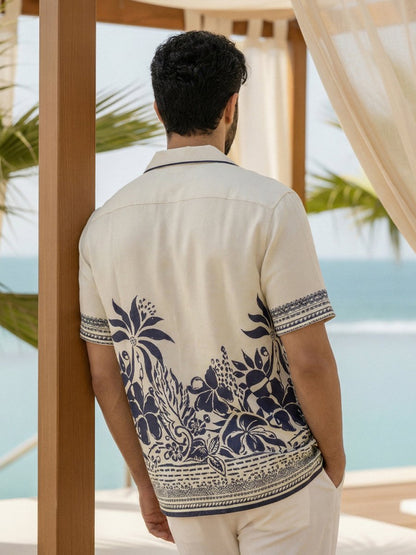 Blue Blossom Shirt - Men Shirt | Mydesignation