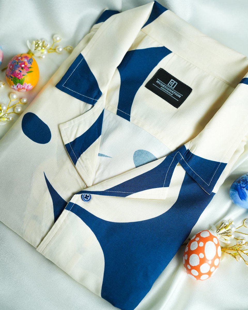 Blue Floral - Men Shirt | Mydesignation