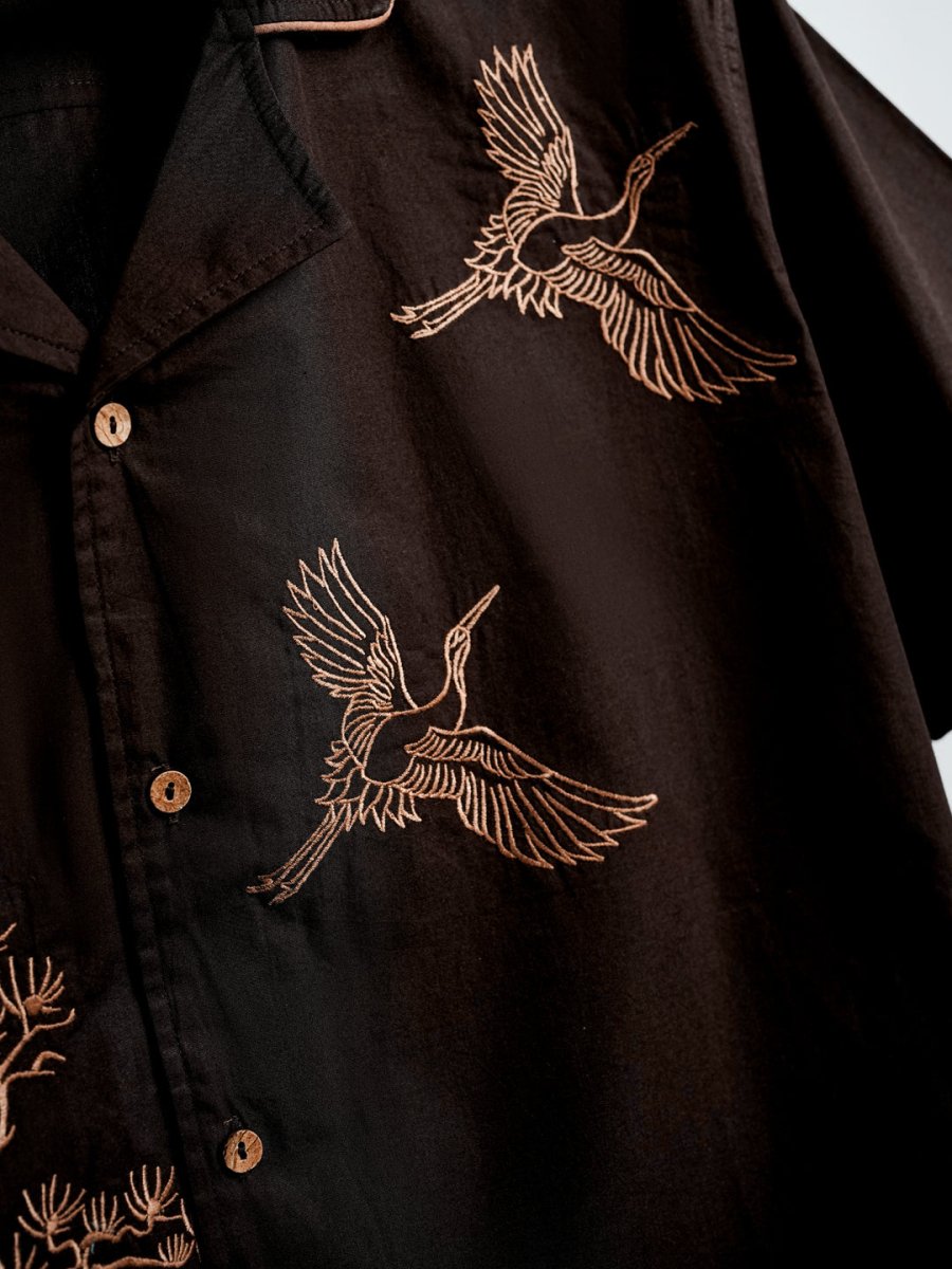Bonsai Embroidered - Men Shirt | Mydesignation