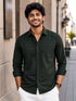 Bottle Green Cotton Shirt - Shirt | MyDesignation