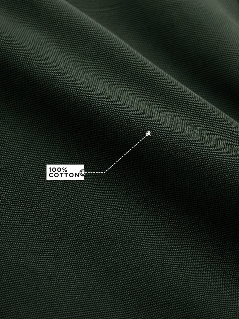 Bottle Green Cotton Shirt - Shirt | MyDesignation
