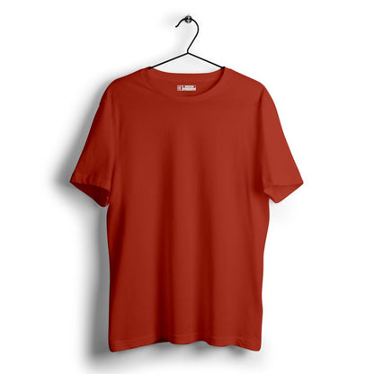 Brick Red Plain T-shirt - Plain T-shirt | Mydesignation